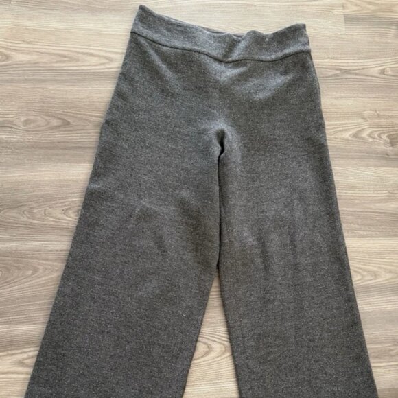 COS Wool Cotton Wide Leg Gray Tweed Pants Eur M - Picture 8 of 10